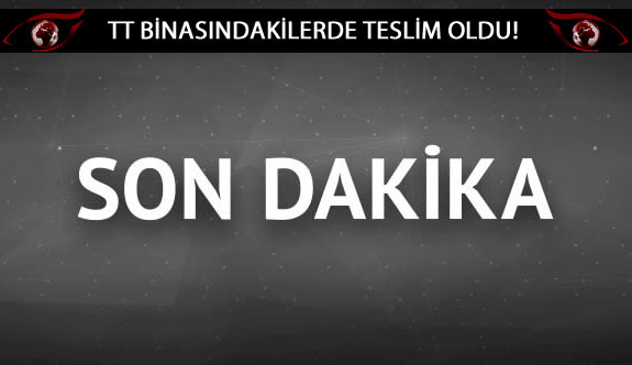 Türk Telekom binasına giren askerler teslim oldu