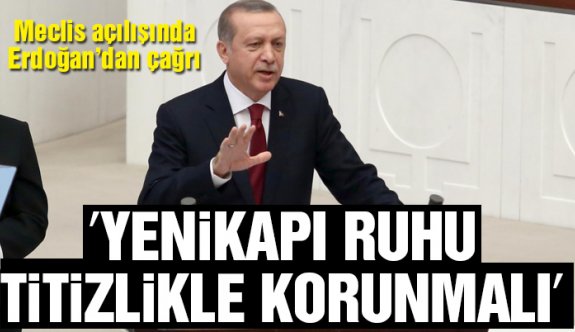 CUMHURBAŞKANI "YENİKAPI RUHU TİTİZLİKLE KORUNMALI"