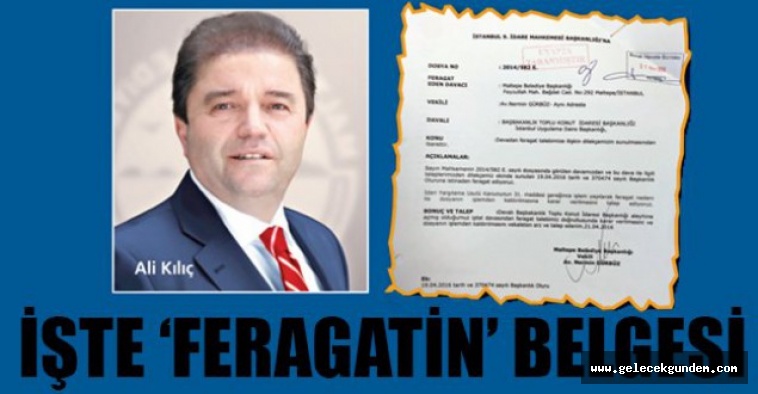 MALTEPE BELEDİYE'SİNDE ,29 MİLYON DOLARLIK FERAGAT DİLEKÇESİ Mİ?
