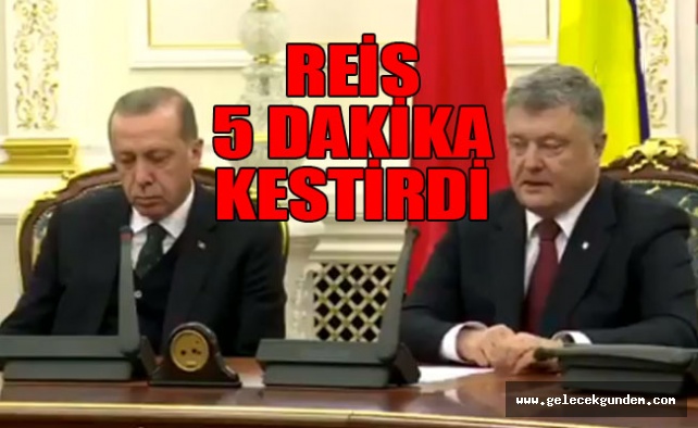 Reis 5 dakika kestirdi