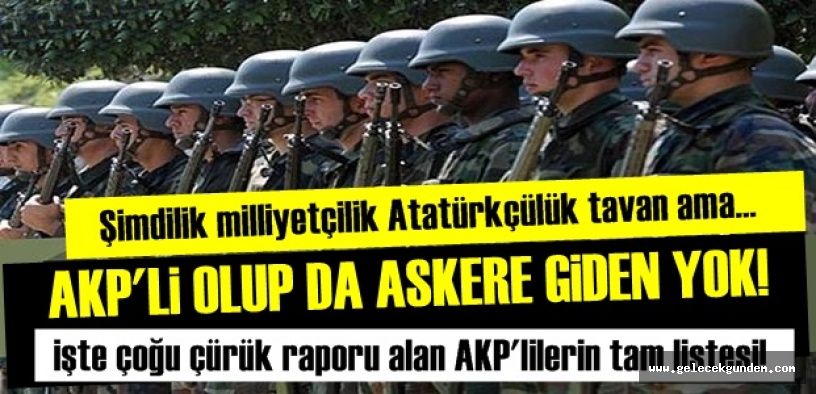 AKP'LİLER BEDELLİ VE ÇÜRÜĞÜ ÇOK SEVMİŞ!