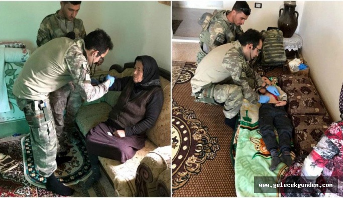 YPG/PKK'nın elinden kurtarılan siviller sağlık taramasından geçirildi