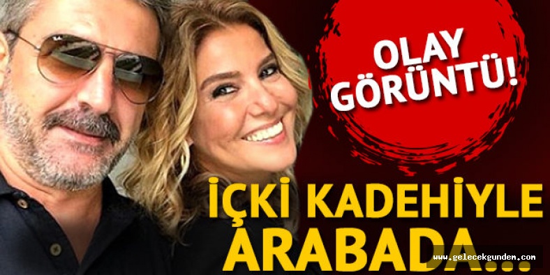 Ünlü şarkıcının eski sevgilisi içki kadehiyle araba kullandı!