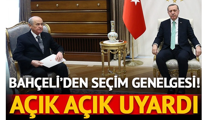 Devlet Bahçeli'den MHP teşkilatına seçim genelgesi