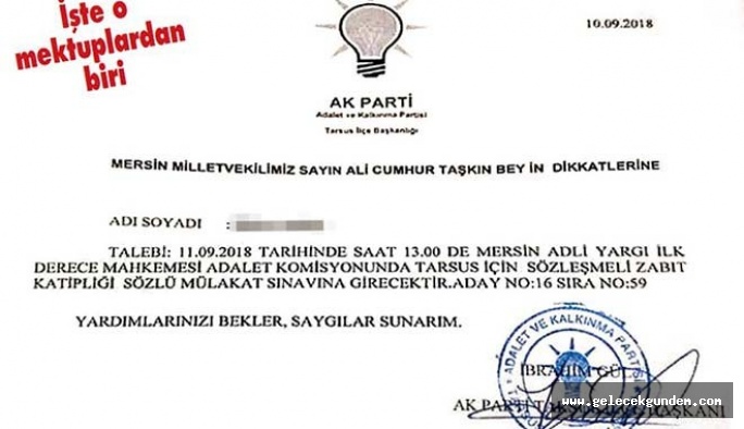 İşe giriş torpilinin belgesi Meclis’e taşındı