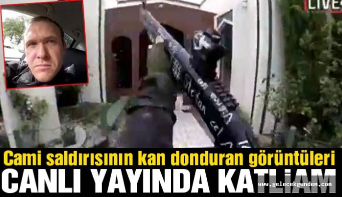 Katliamı canlı yayınladı! Cami saldırısında kan donduran görüntü