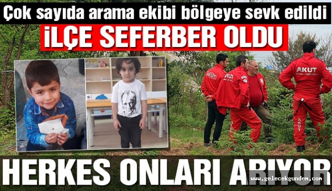 Rize’de parkta oynarken kaybolan Selim Yağız Özkan ve Barış Yıldırım her yerde aranıyor