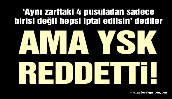 Son dakika… YSK’dan CHP ve İYİ Parti’ye ret