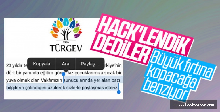 TÜRGEV hack'lendi