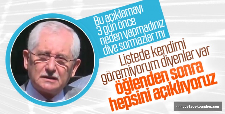 YSK Başkanı'ndan seçmen listesi açıklaması!