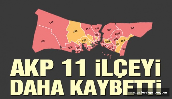 İmamoğlu 11 ilçeyi daha AKP’den aldı!
