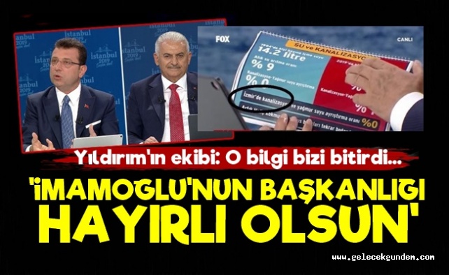 'İmamoğlu'nun Başkanlığı Hayırlı Olsun'