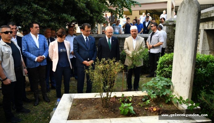 Kılıçdaroğlu ve İmamoğlu'ndan ilk İBB başkanının kabrine ziyaret