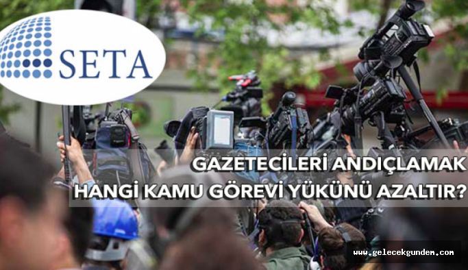 Gazetecileri fişleyen SETA vergiden muaf!