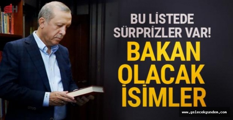 AKP 'DE YENİ BAKANLAR LİSTESİ SIZDI!