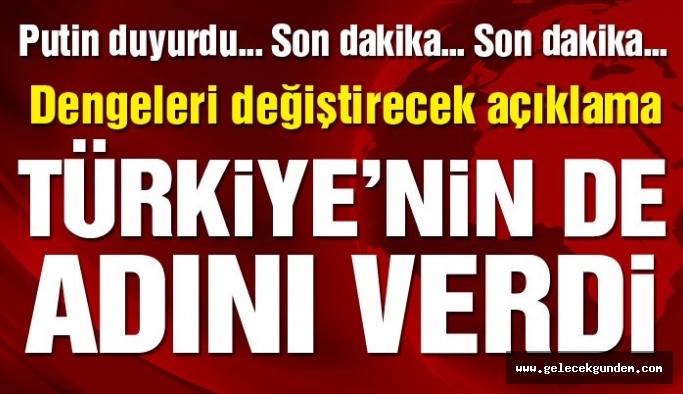 Putin’den yeni bir oluşum sinyali: Türkiye’nin adını verdi