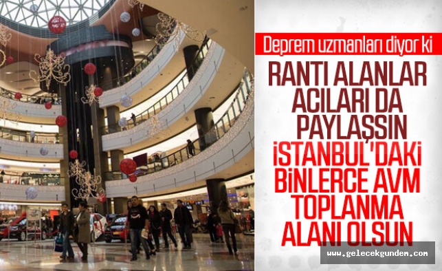 Deprem Uzmani Istanbul Daki Avm Ler Toplanma Alani Olsun
