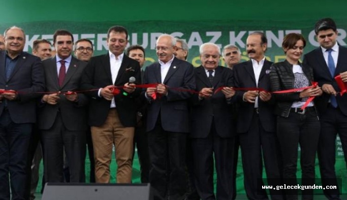 Kılıçdaroğlu ve İmamoğlu Kemerburgaz Kent Ormanı’nın açılışını yaptı