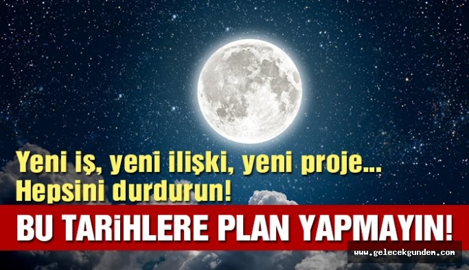 Yeni iş, yeni ilişki, yeni proje... Hepsini durdurun!