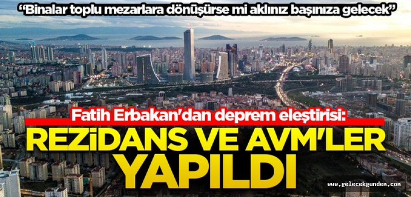 Yeniden Refah Partisi Genel Baskani Fatih Erbakan Dan Akp Iktidarina Sert Deprem Elestirisi