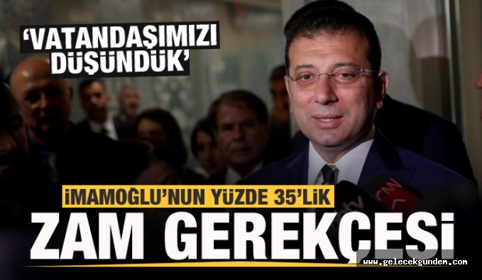 CHP 'li İBB Başkan'ı Ekrem İmamoğlu'ndan İBB'den yüzde 35'lik zam taktiği ,İBB Meclisi By Pass yapıldı!