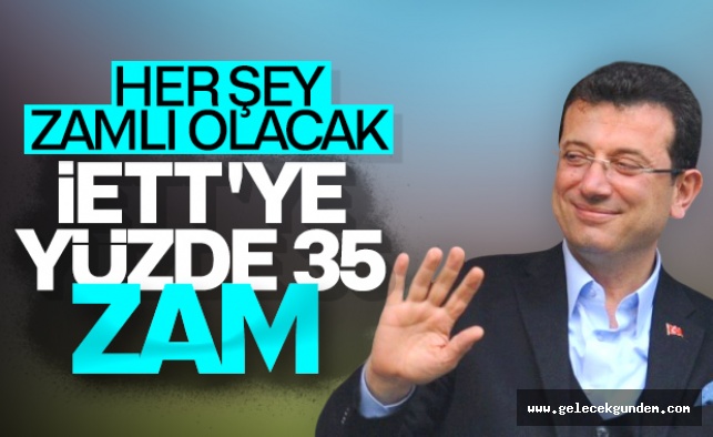 İBB 'den , İETT, metro ve metrobüs ulaşım ücretlerine yüzde 35 zam! Bari sen yapma Ekrem Başkan!