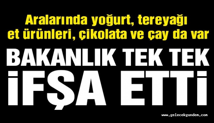 Tarım ve Orman Bakanlığı 74 firmada 99 hileli ürünü ifşa etti! İşte hileli ürünler listesi ve zehir saçan o firmalar…
