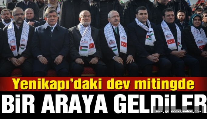 Yenikapı’da Kudüs için buluştular! AKP ve MHP katılmadı!