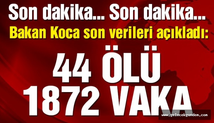 Bakan Koca açıkladı! İşte Türkiye’deki güncel corona virüsü vaka sayısı