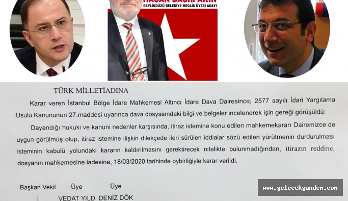 BEYLİKDÜZÜ BELEDİYESİ'NİN PAZAR TAHTASI RANT OYUNUNA YARGI DUR DEDİ!