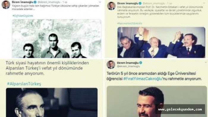 ekrem imamoglu anmaya devam ediyor dinci milliyetci ulkucu liberal gerekirse solcu