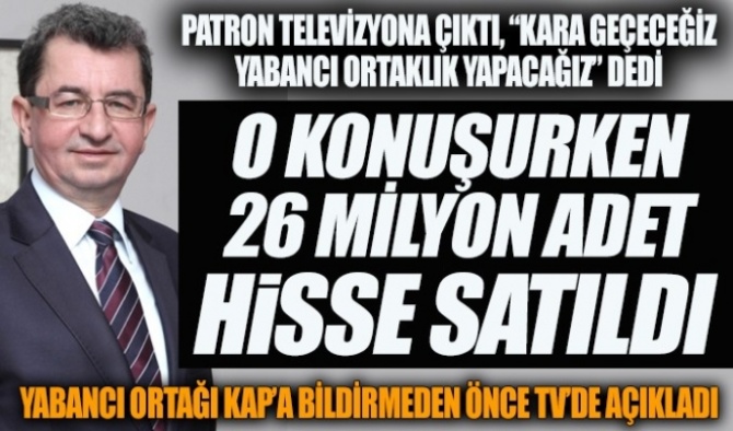 dogtas kelebek te patron olumlu aciklamalar yapti tabana kadar tum hisseler satildi