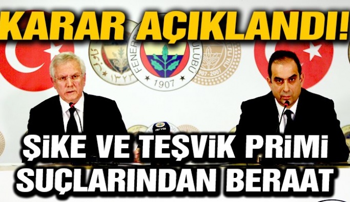 Futbolda Sozde Sike Davasi Nda Aziz Yildirim Ve Diger Saniklara Beraat Karari