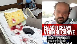 Aşağılık herif! Cani koca doğum yapan...