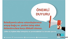 Beşiktaş Belediyesi Dolandırıcılara...