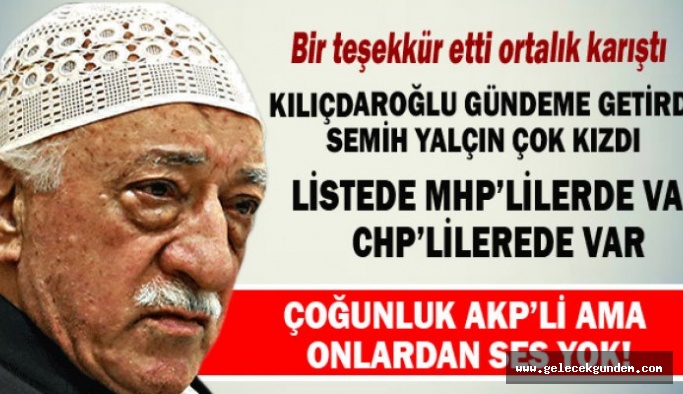 Fethullah Gülen'in teşekkürü muhalefette savaşa sebep oldu, AKP'den ses yok!