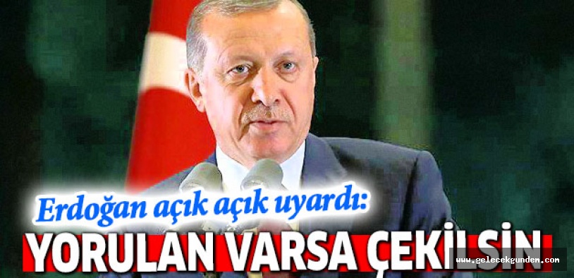 Erdoğan'dan AK Partililere: Yorulan varsa kenara çekilsin