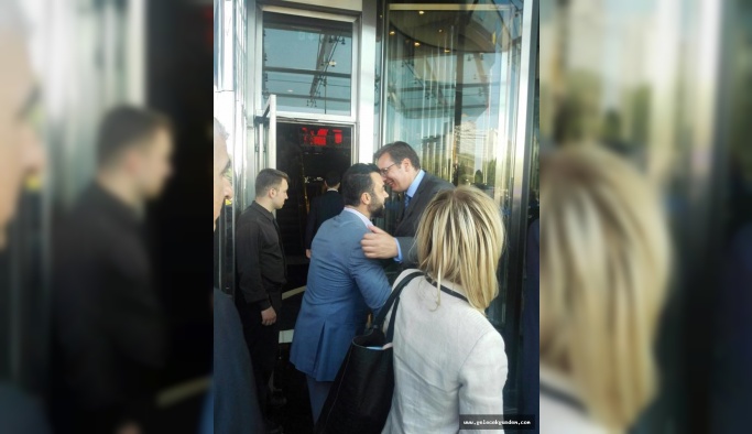 ÜNLÜ İŞADAMI BARIŞ ERDOĞDU,SIRBİSTAN CUMHURBAŞKANI ALESKSANDER VUCİC AĞIRLADI