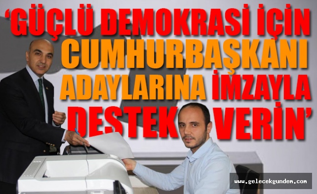 BAKIRKÖY BELEDİYE BAŞKANI DR. BÜLENT KERİMOĞLU, MİLLET İÇİN İMZA VERDİ