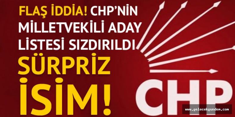 CHP İSTANBUL ADAY LİSTESİ SIZDI