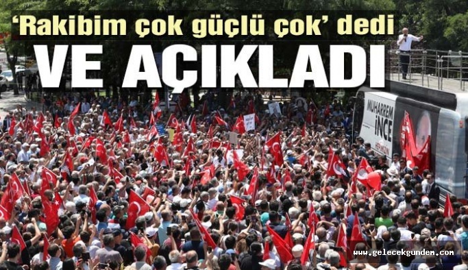 Muharrem İnce: Benim rakibim kim biliyor musunuz, rakibim promter!