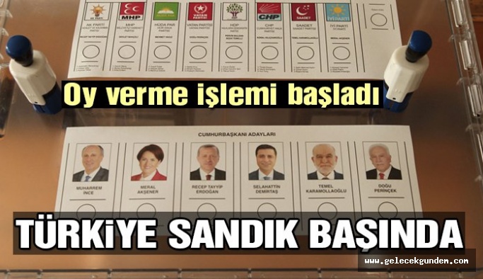 Türkiye sandık başında! Oy verme işlemi başladı