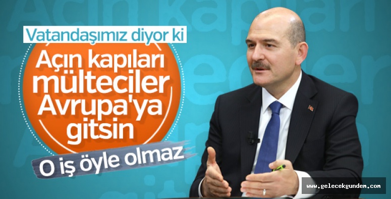 Türkiye'deki mültecilerin durumu Bakan Soylu'ya soruldu