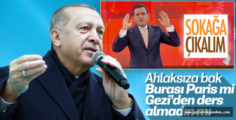 Cumhurbaşkanı Erdoğan'dan Fatih Portakal'a sert tepki