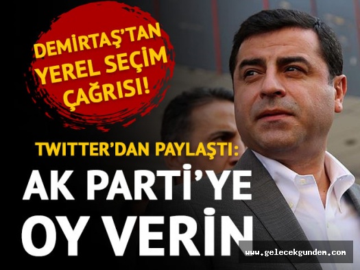 Selahattin Demirtaş: AKP'ye oy verin!