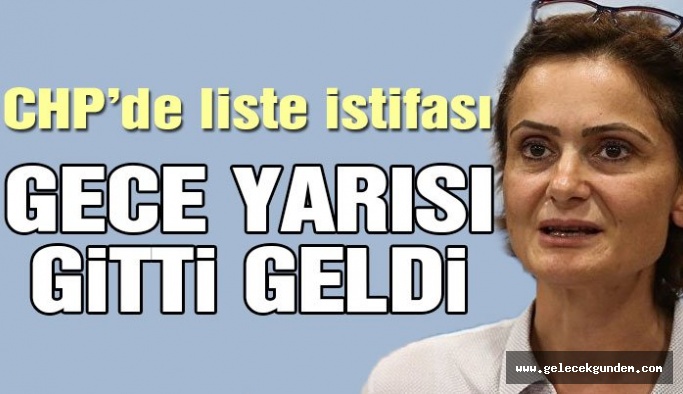 CHP'DE GECE YARISI GİTTİ ,SONRA GERİ GELDİ!