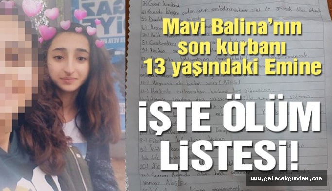 Emine’nin ölümünde ‘Mavi Balina’ şüphesi