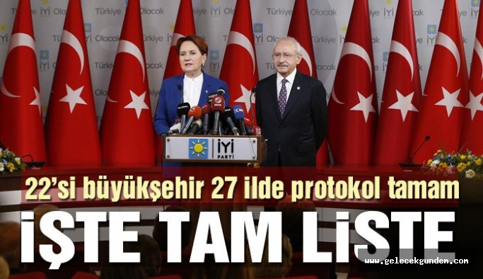 İşte CHP-İYİ Parti’nin adaylar listesi