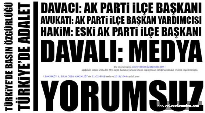 AKP'DEN BASIN ÖZGÜRLÜĞÜNE DARBE!