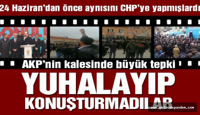 AKP’nin kalesinde büyük tepki! Yuhalayıp konuşturmadılar!